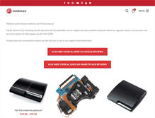 Tablet Screenshot of proconsoles.nl